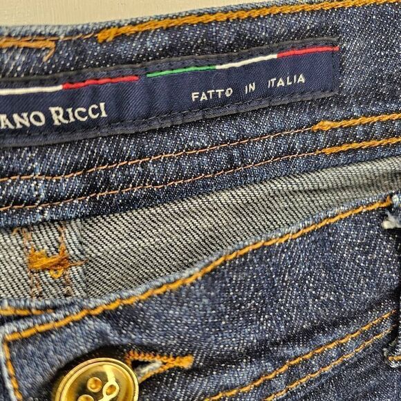 Stefano Ricci Luxury Jeans 903 Straight Leg Mens 42"x29" Made in Italy Gold Butt - Picture 9 of 9